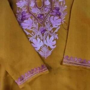 Ari Work Ladies Woollen Pherans in Mustard Colour