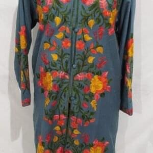 Kashmiri Kani Jacket with Designer allover Jaal Pattern