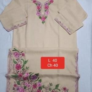 Square-Cut Kaftan Beige