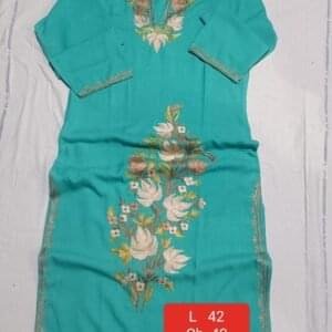 Square-Cut Kaftan Green