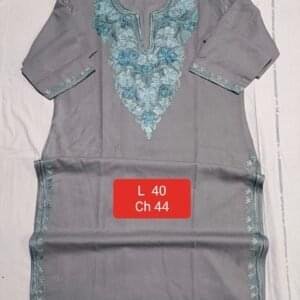 Square-Cut Kaftan Grey
