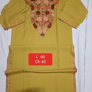 Square-Cut Kaftan Light Mustard