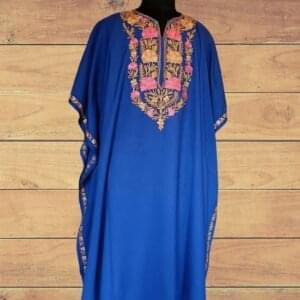 Kashmiri Unstitched Kurti Blue