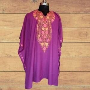 Kashmiri Unstitched Kurti Rani Pink