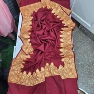 Pure TUSHA Bridal cum Party Wear Shawl Red Color