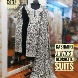 Kashmiri Ariwork Suits in Georgette