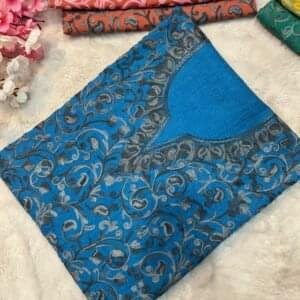 2 Piece Kashmiri Ariwork Crush Cotton Suit #15