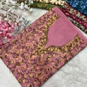 2 Piece Kashmiri Ariwork Crush Cotton Suit #26