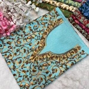 2 Piece Kashmiri Ariwork Crush Cotton Suit #16