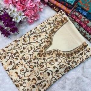 2 Piece Kashmiri Ariwork Crush Cotton Suit #27