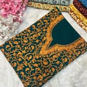 2 Piece Kashmiri Ariwork Crush Cotton Suit #32