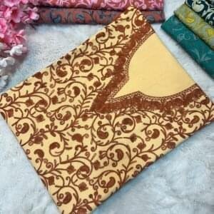 2 Piece Kashmiri Ariwork Crush Cotton Suit #34