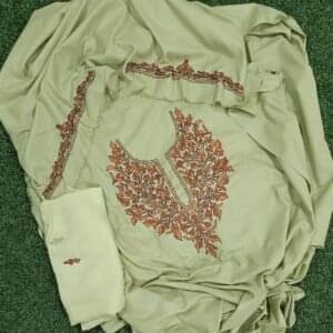 3 Piece Ruby Cotton Suits with Sozni Work