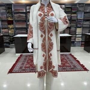 Premium Quality 80 Count Wool with Hand Sozni Work