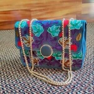 Kashmiri Ari Work Sling Bags with Floral Designs