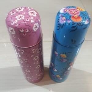 Kashmiri Papier Mache Thermal Steel Bottles (Type 2)