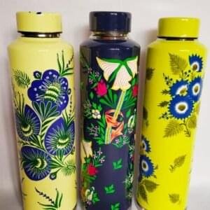 Kashmiri Papier Mache Thermal Steel Bottles (Type 1)