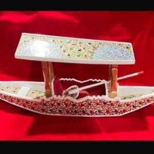 Kashmiri Papier Mache Shikara Boat (2 Pcs)