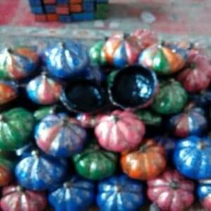 3-Inch Papier Mache Powder Box Wholesale