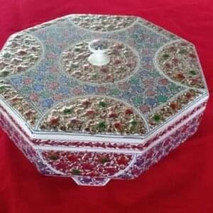 Colourful and Decorative Papier Mache Dry Fruit Box