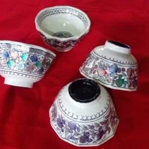 Papier Mache Set of 4 Cups