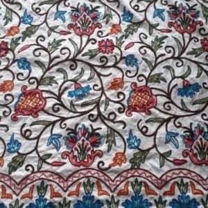 Ari Work Embroidered Crewel Curtains Design #6