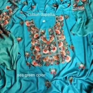 3-Piece Elegant Aari Work Suit #7