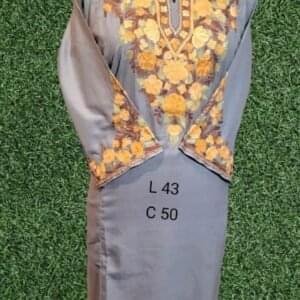 Elegant Kurti Type Pherans with Multi-Color Hand Aari Work