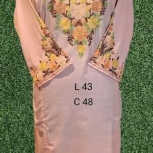 Elegant Kurti Type Pherans with Multi-Color Hand Aari Work #2