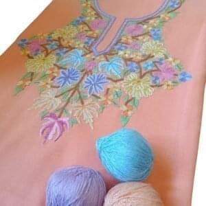 Elegant Handmade Embroidered Cotton Suit