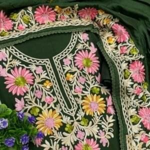 Elegant 3-Piece Kashmiri Ari Work Suit #5