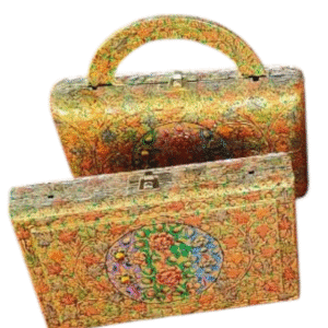 Handcrafted Kashmir Papier Mache Clutch – Purse