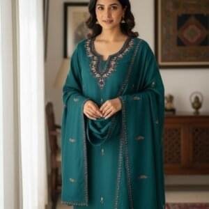 Premium Hand Sozni Suits on Acro Wool Fabric #3